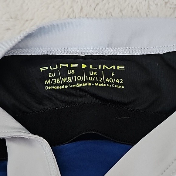 Pure Lime Blue/White Tennis Dress Size M 8/10. Excellent Condition! - Picture 4 of 4